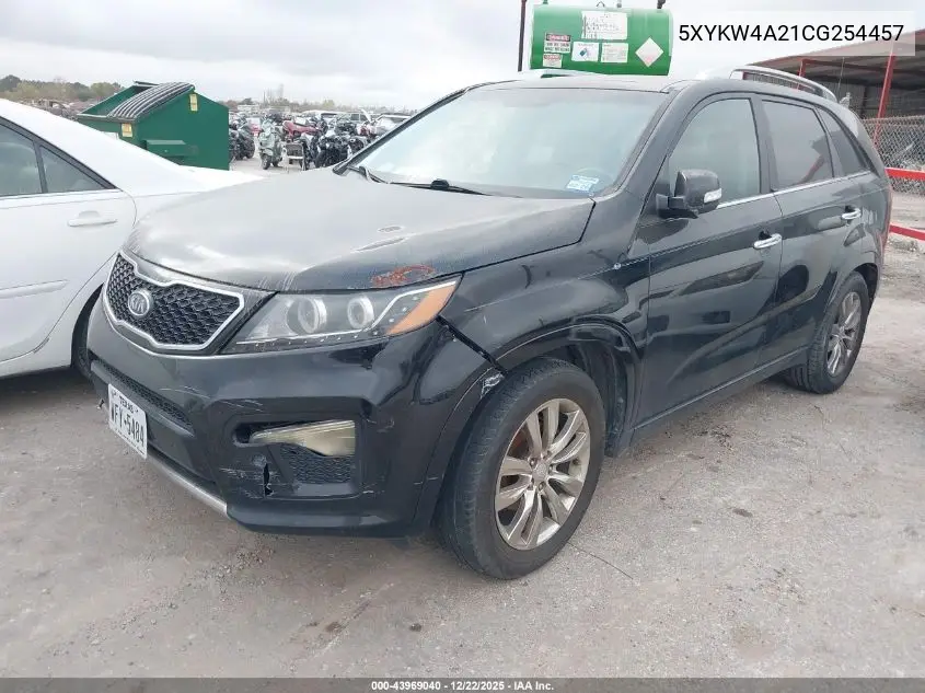 5XYKW4A21CG254457 2012 Kia Sorento Sx V6