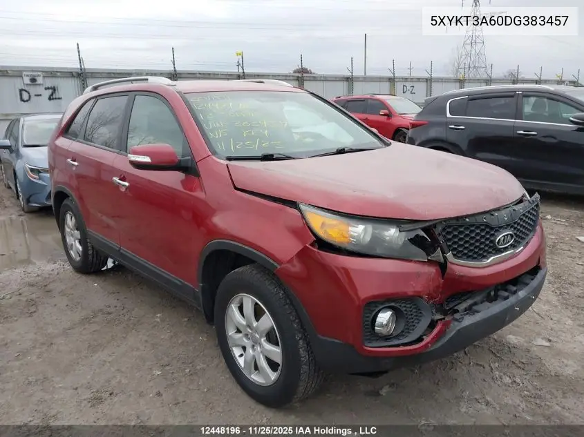 5XYKT3A60DG383457 2013 Kia Sorento Lx