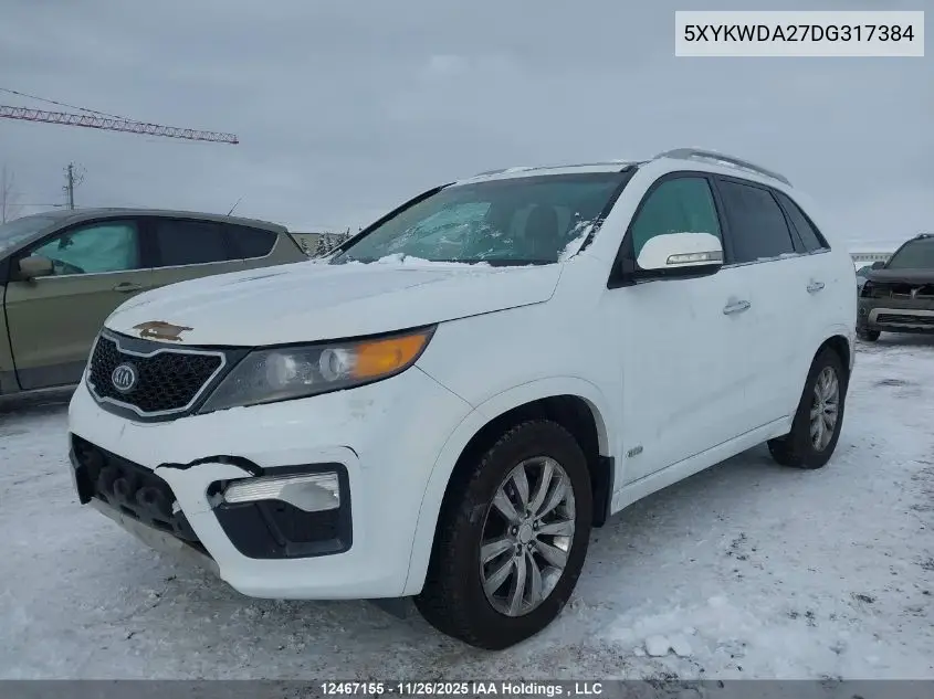 5XYKWDA27DG317384 2013 Kia Sorento