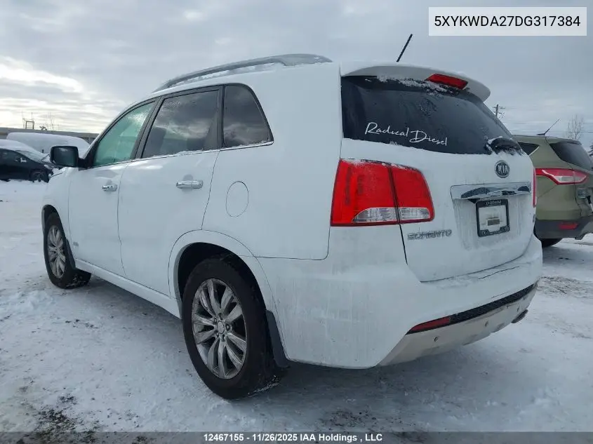5XYKWDA27DG317384 2013 Kia Sorento