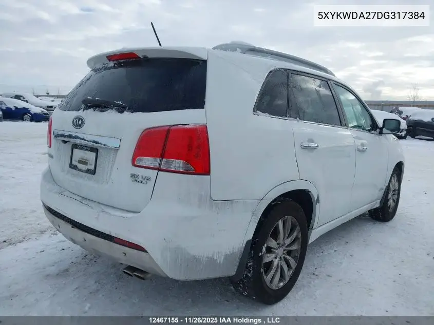 5XYKWDA27DG317384 2013 Kia Sorento