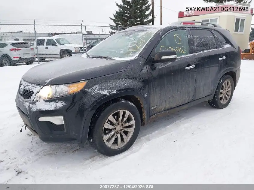 5XYKWDA21DG412698 2013 Kia Sorento Sx