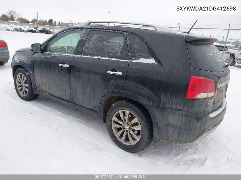 5XYKWDA21DG412698 2013 Kia Sorento Sx