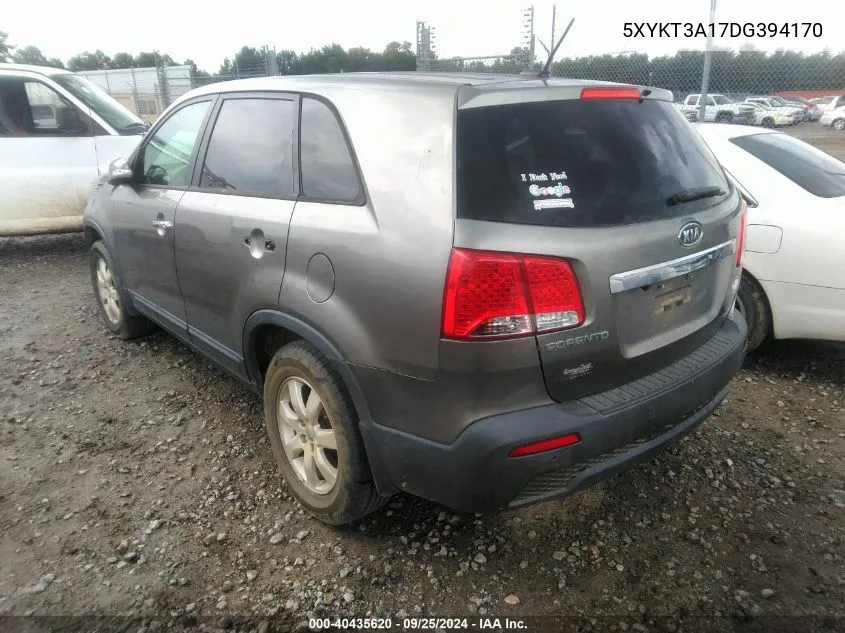 5XYKT3A17DG394170 2013 Kia Sorento Lx