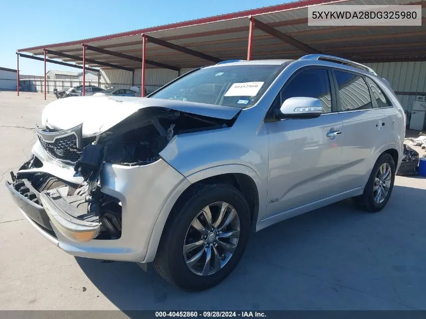 5XYKWDA28DG325980 2013 Kia Sorento Sx