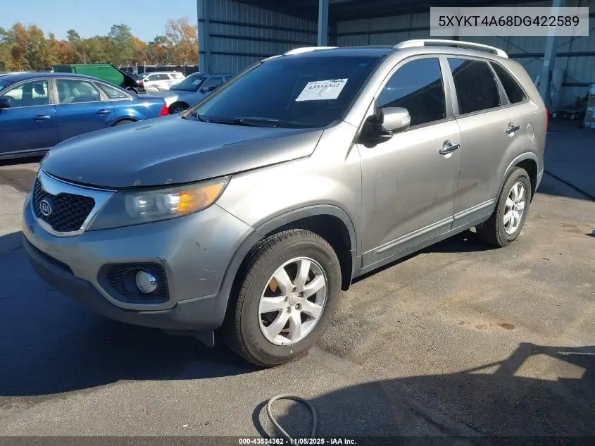 5XYKT4A68DG422589 2013 Kia Sorento Lx