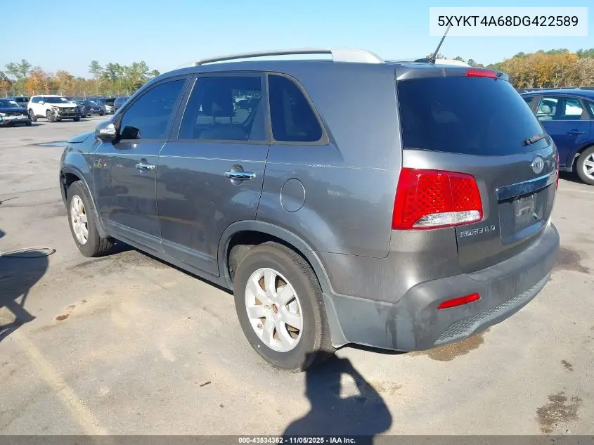 5XYKT4A68DG422589 2013 Kia Sorento Lx