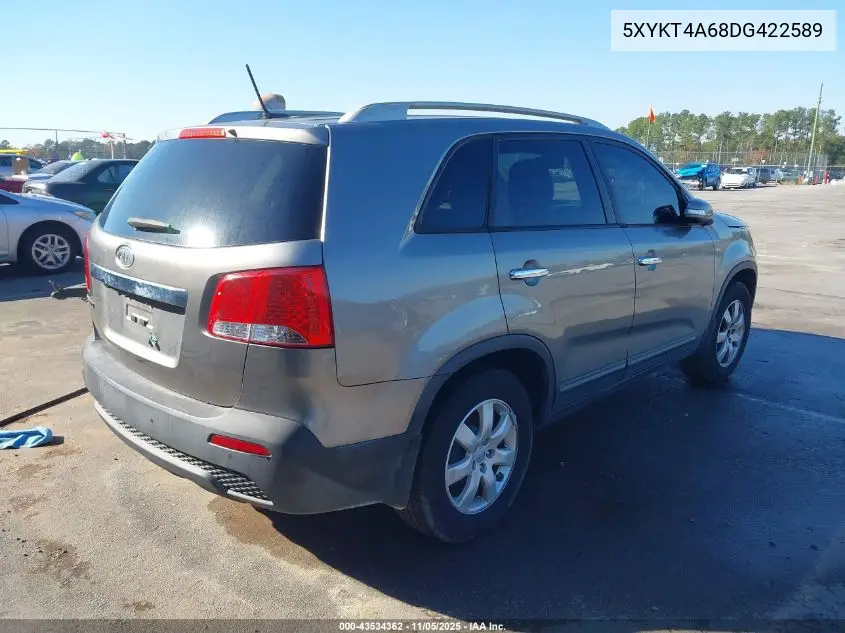 5XYKT4A68DG422589 2013 Kia Sorento Lx