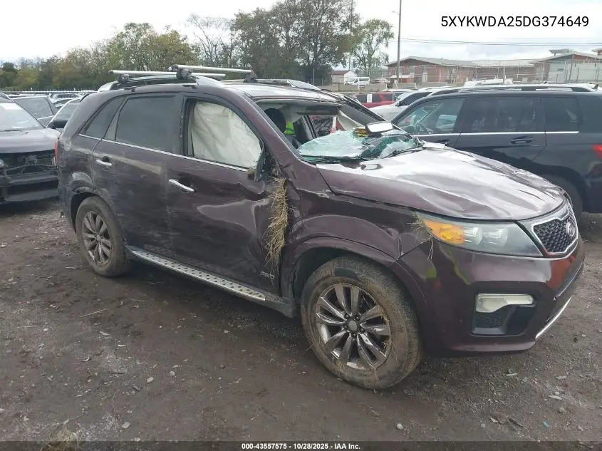 5XYKWDA25DG374649 2013 Kia Sorento Sx V6