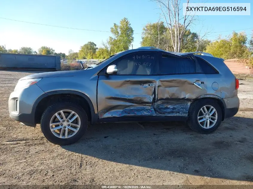 5XYKTDA69EG516594 2014 Kia Sorento Lx