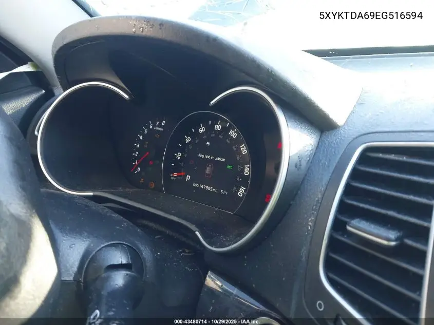 5XYKTDA69EG516594 2014 Kia Sorento Lx