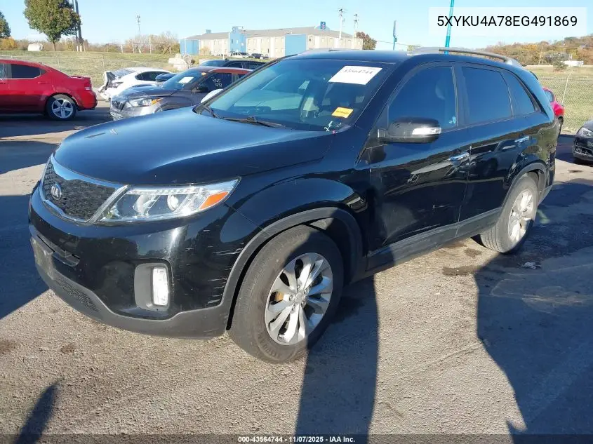 5XYKU4A78EG491869 2014 Kia Sorento Ex V6