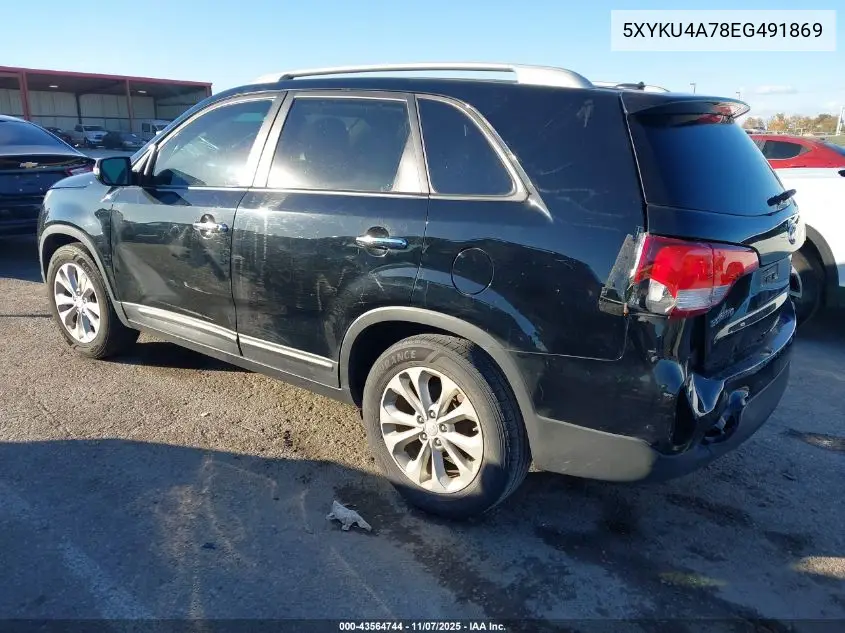 5XYKU4A78EG491869 2014 Kia Sorento Ex V6