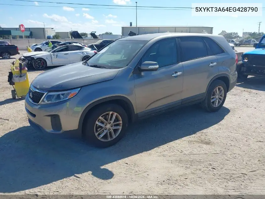 5XYKT3A64EG428790 2014 Kia Sorento Lx