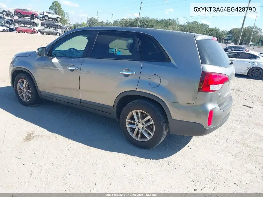 5XYKT3A64EG428790 2014 Kia Sorento Lx