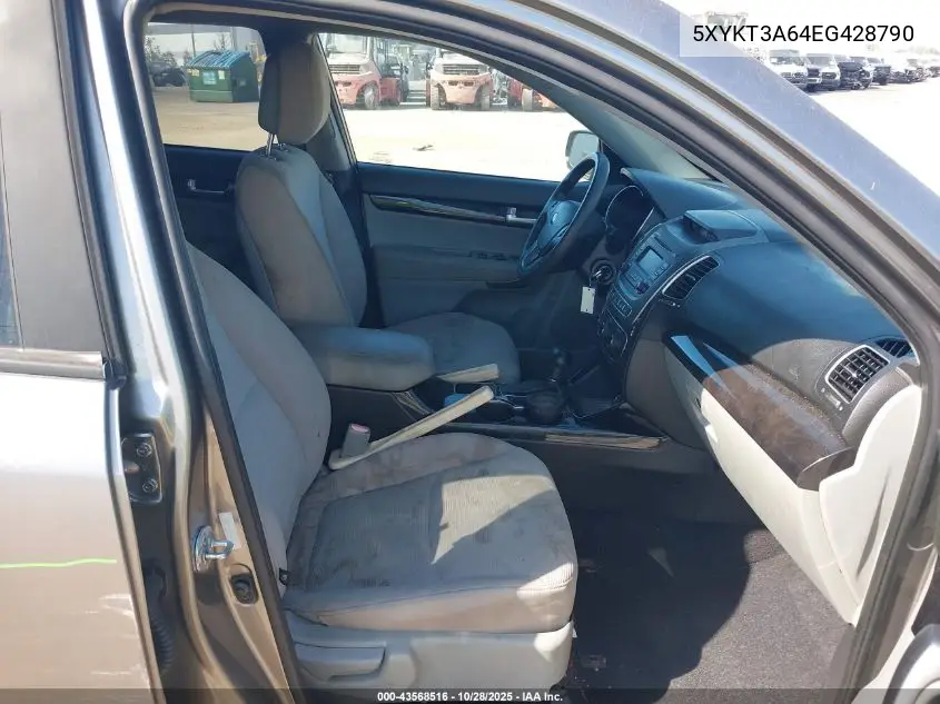 5XYKT3A64EG428790 2014 Kia Sorento Lx