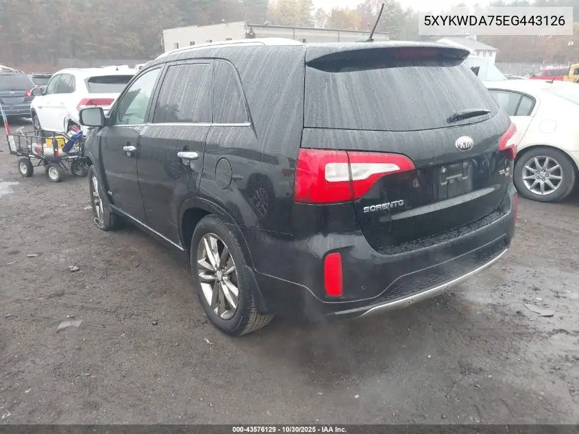 5XYKWDA75EG443126 2014 Kia Sorento Limited V6