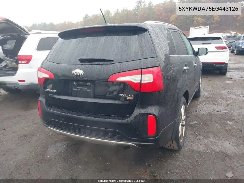 5XYKWDA75EG443126 2014 Kia Sorento Limited V6