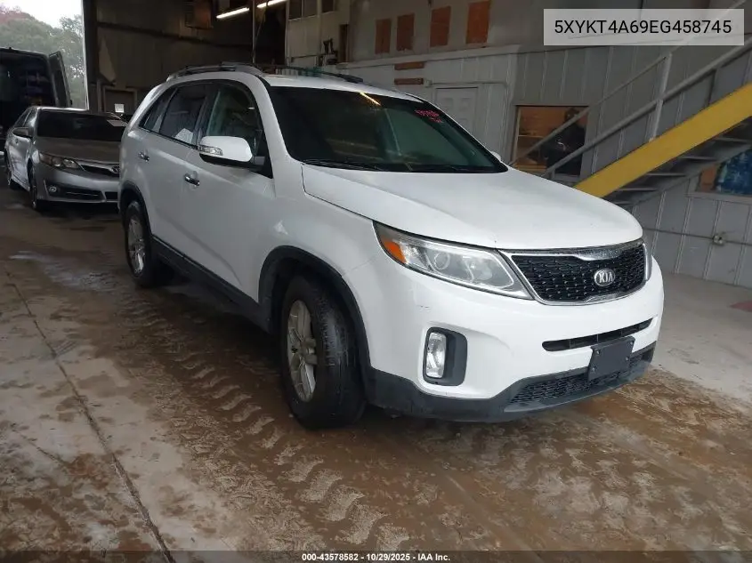 5XYKT4A69EG458745 2014 Kia Sorento Lx