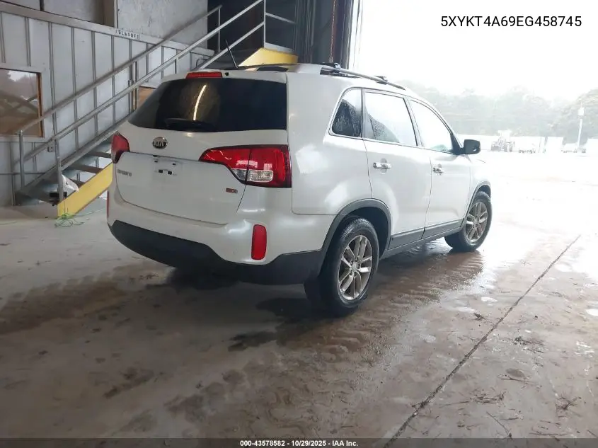 5XYKT4A69EG458745 2014 Kia Sorento Lx