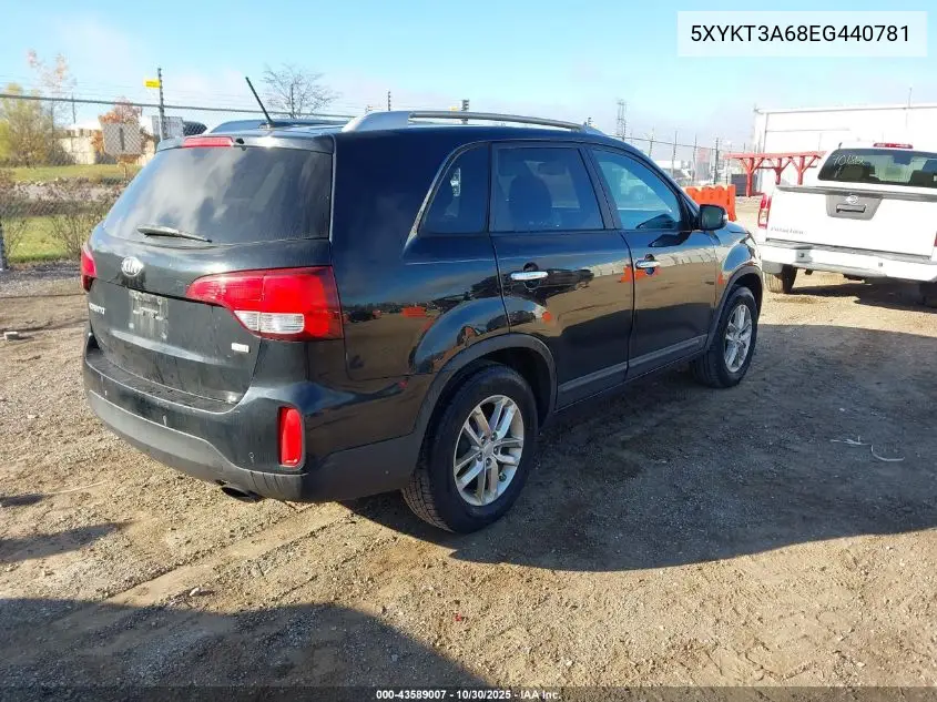 5XYKT3A68EG440781 2014 Kia Sorento Lx