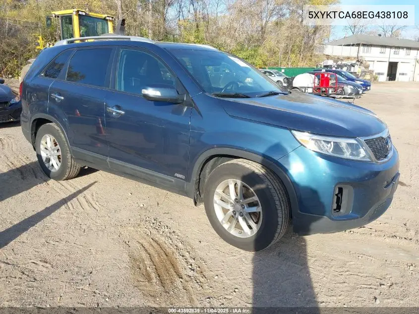 5XYKTCA68EG438108 2014 Kia Sorento Lx