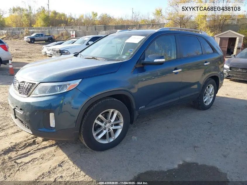 5XYKTCA68EG438108 2014 Kia Sorento Lx