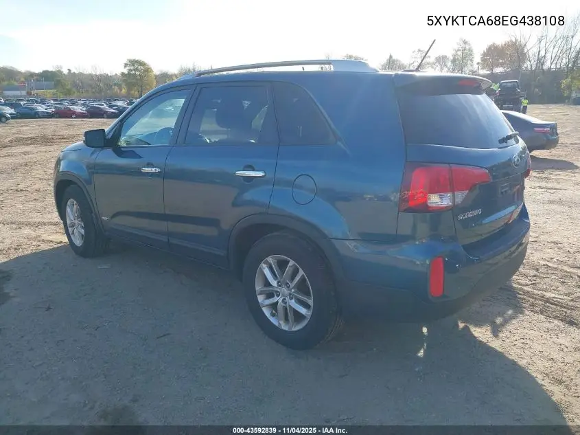 5XYKTCA68EG438108 2014 Kia Sorento Lx