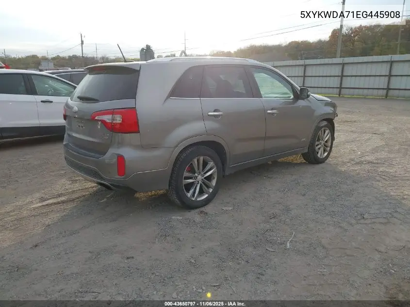 5XYKWDA71EG445908 2014 Kia Sorento Limited V6