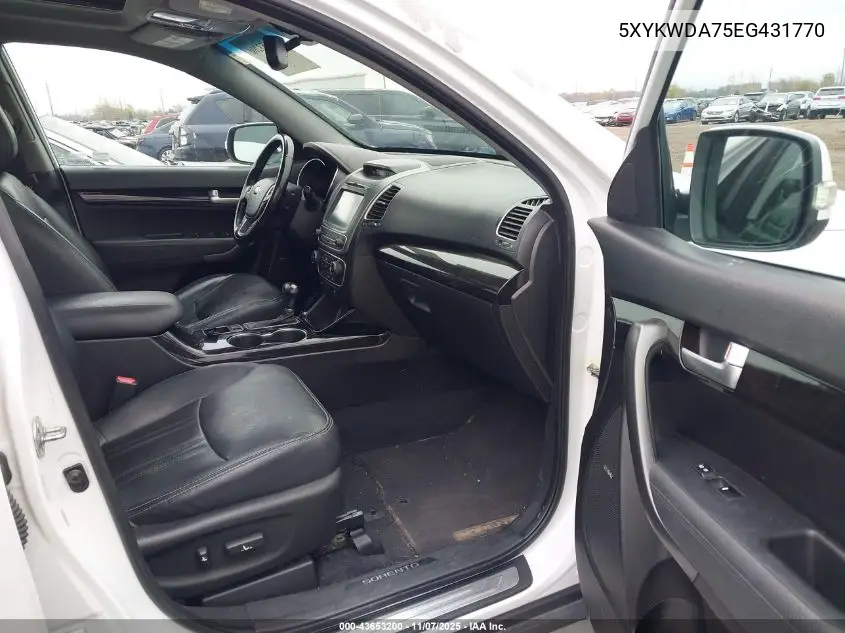 5XYKWDA75EG431770 2014 Kia Sorento Sx V6