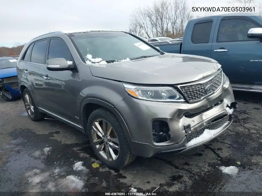 5XYKWDA70EG503961 2014 Kia Sorento Limited V6