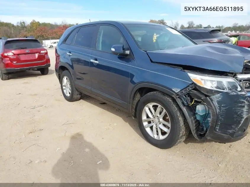 5XYKT3A66EG511895 2014 Kia Sorento Lx