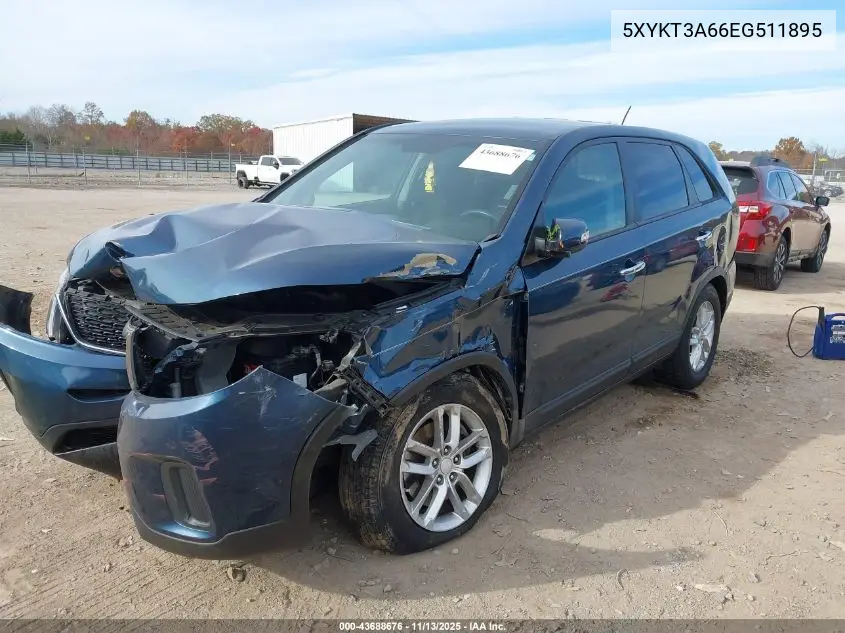 5XYKT3A66EG511895 2014 Kia Sorento Lx