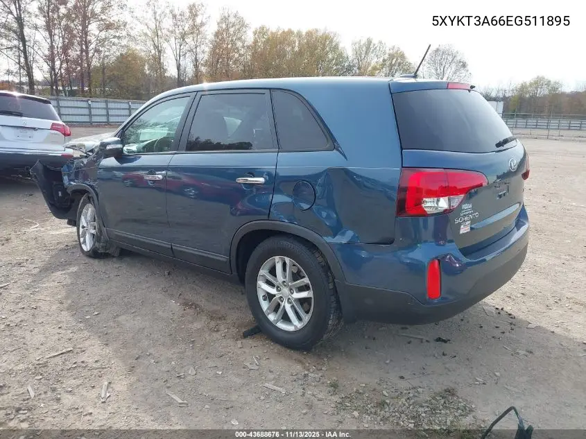 5XYKT3A66EG511895 2014 Kia Sorento Lx