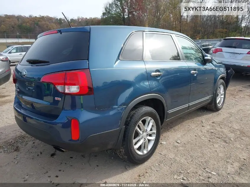 5XYKT3A66EG511895 2014 Kia Sorento Lx