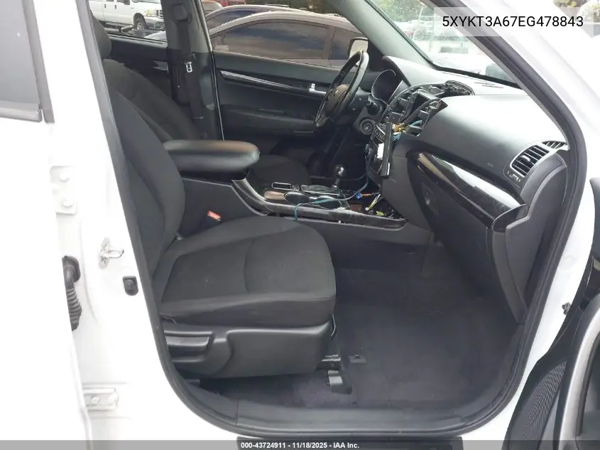 5XYKT3A67EG478843 2014 Kia Sorento Lx