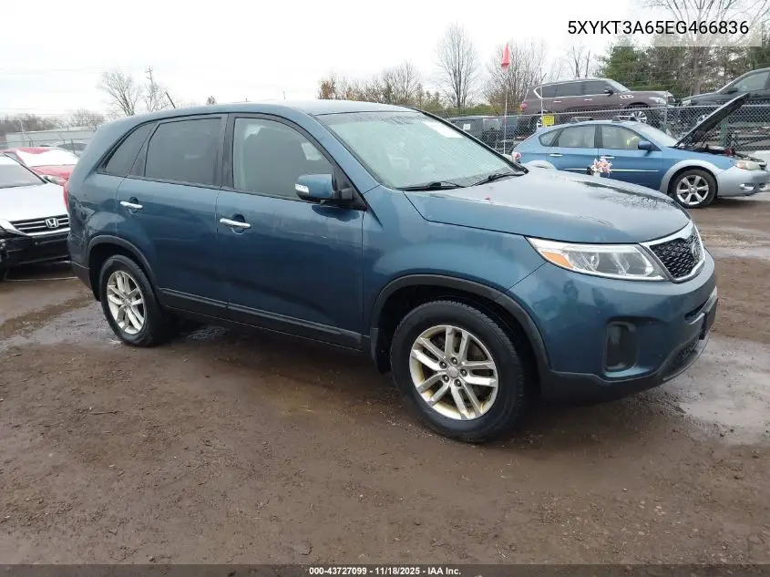 5XYKT3A65EG466836 2014 Kia Sorento Lx