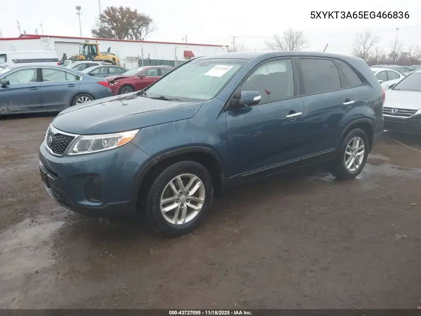 5XYKT3A65EG466836 2014 Kia Sorento Lx