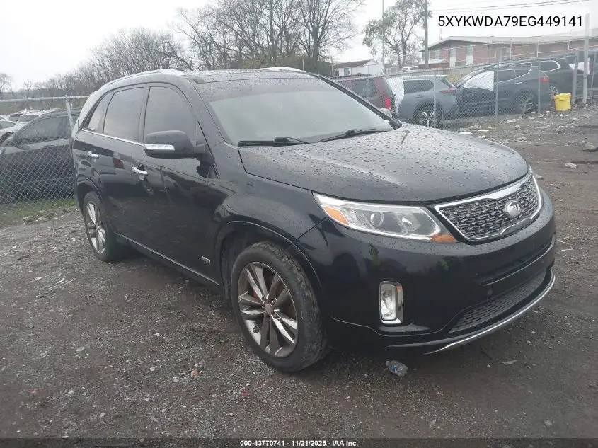 5XYKWDA79EG449141 2014 Kia Sorento Limited V6