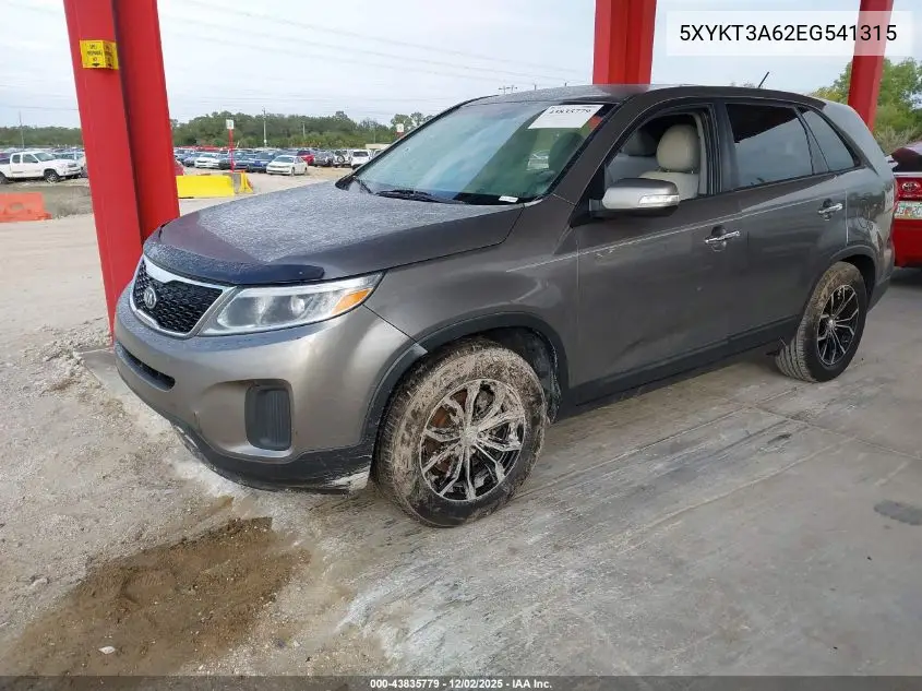 5XYKT3A62EG541315 2014 Kia Sorento Lx