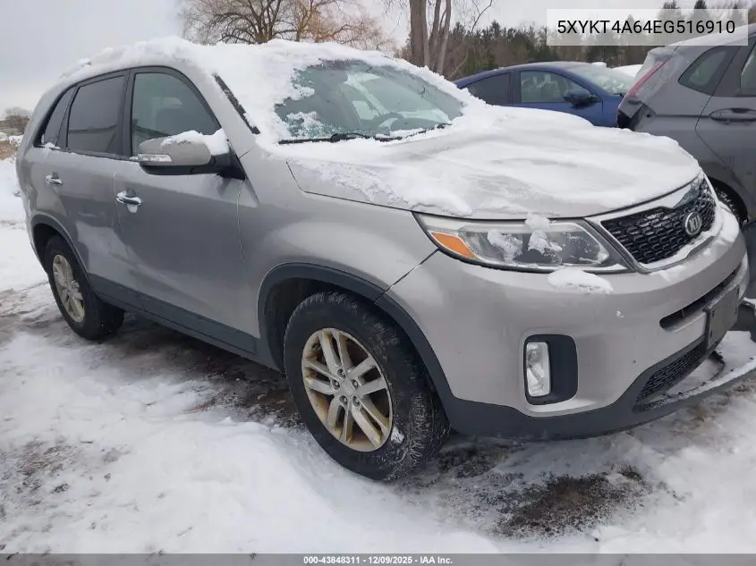 5XYKT4A64EG516910 2014 Kia Sorento Lx