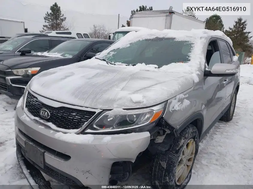 5XYKT4A64EG516910 2014 Kia Sorento Lx
