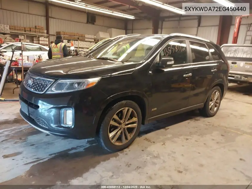 5XYKWDA72EG450440 2014 Kia Sorento Limited V6