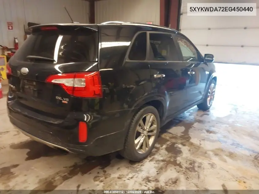 5XYKWDA72EG450440 2014 Kia Sorento Limited V6