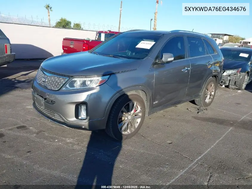 5XYKWDA76EG434676 2014 Kia Sorento Limited V6