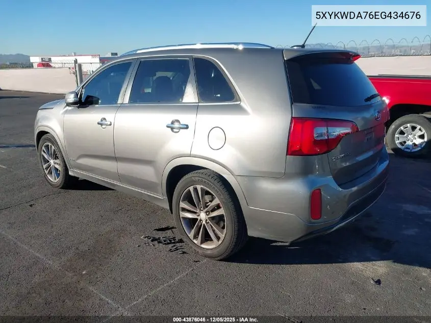 5XYKWDA76EG434676 2014 Kia Sorento Limited V6