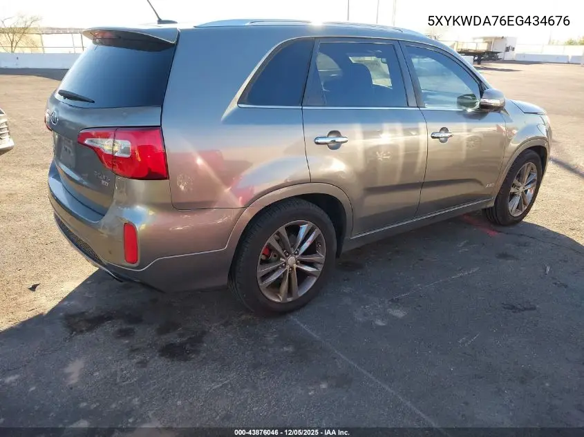5XYKWDA76EG434676 2014 Kia Sorento Limited V6