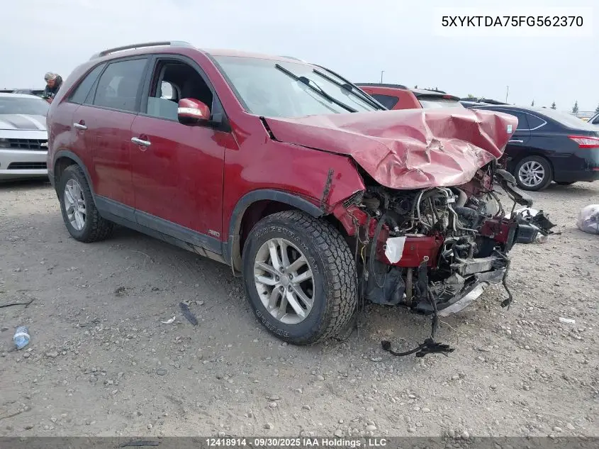 5XYKTDA75FG562370 2015 Kia Sorento Lx
