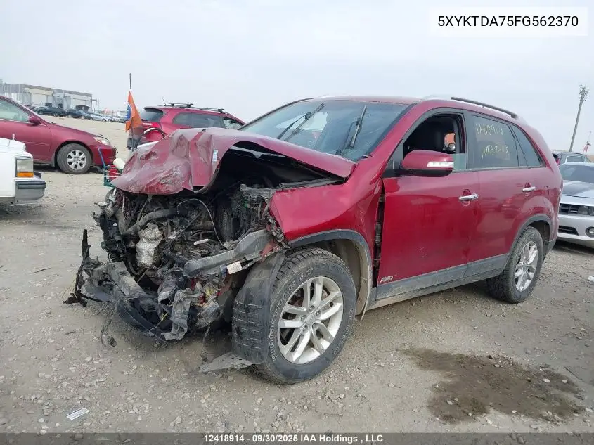 5XYKTDA75FG562370 2015 Kia Sorento Lx