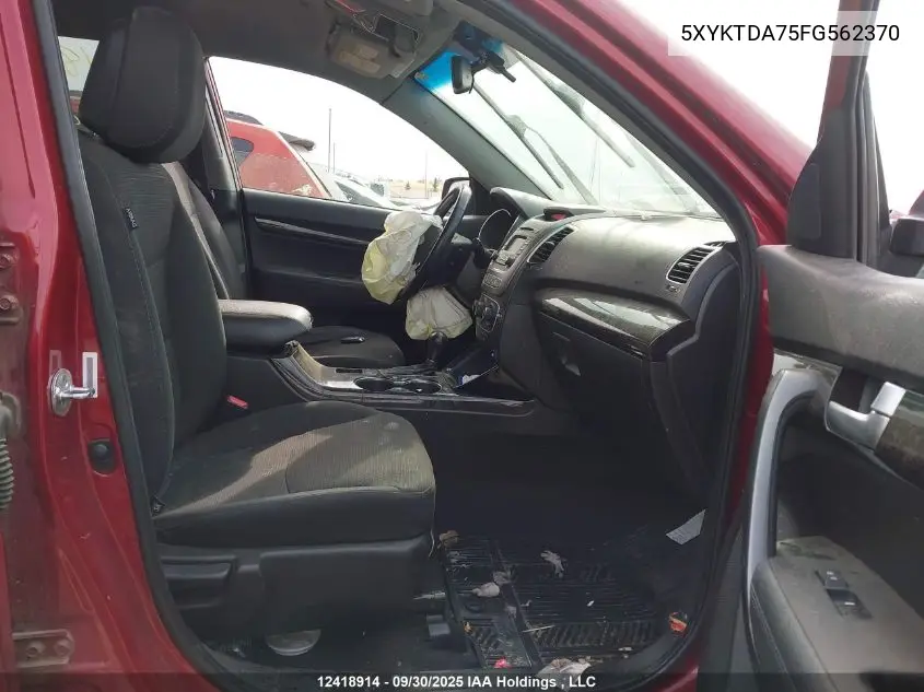 5XYKTDA75FG562370 2015 Kia Sorento Lx